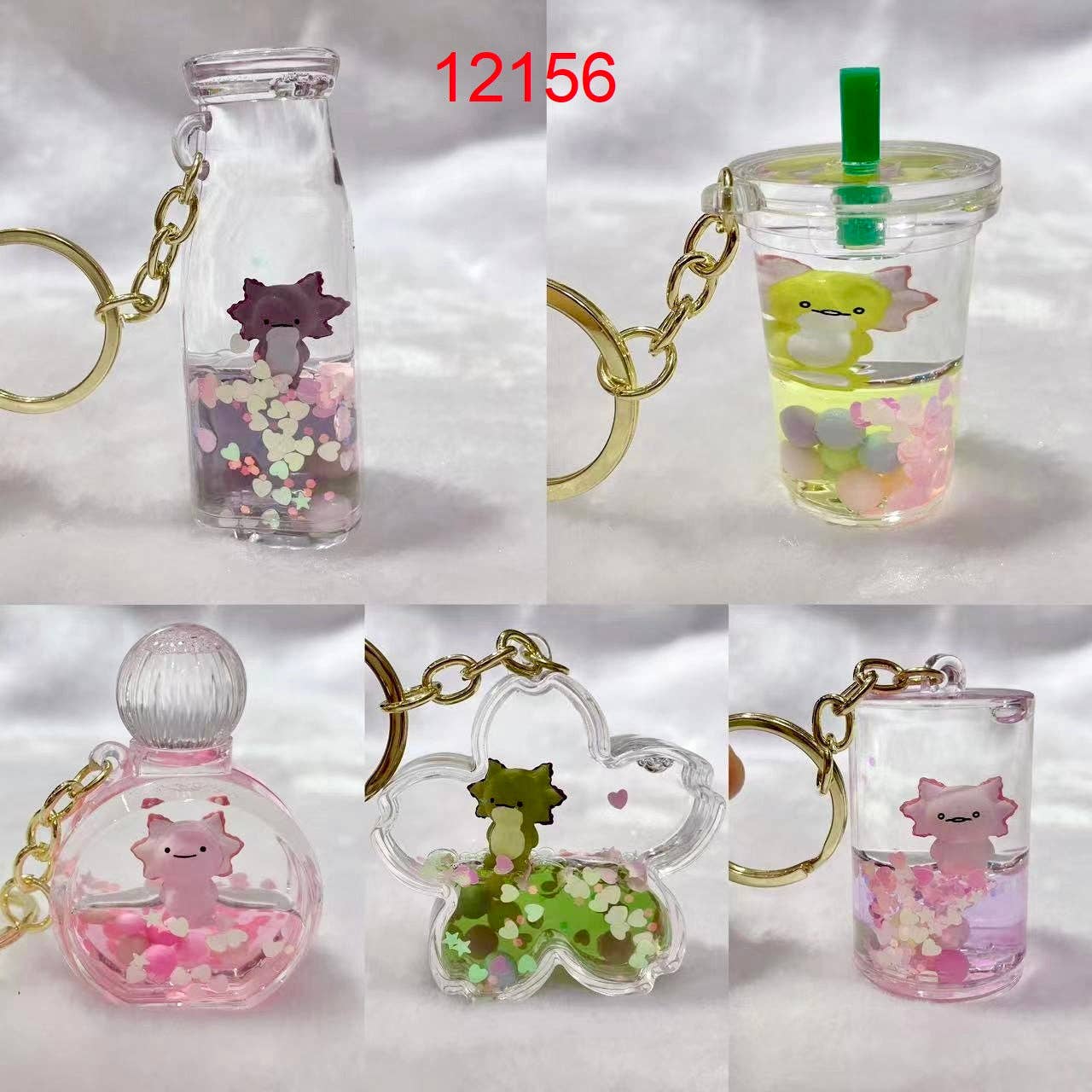 Axolotl Floaty Figurine Key Charm [NEW]