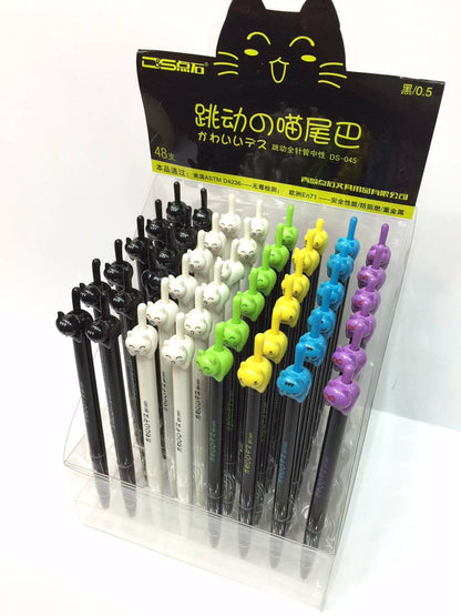 Cat Tail Retractable Gel Pen [NEW]
