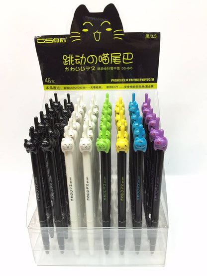 Cat Tail Retractable Gel Pen [NEW]
