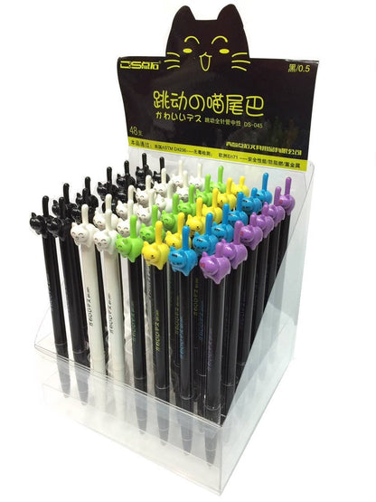 Cat Tail Retractable Gel Pen [NEW]